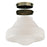 2-1/4 Inch Handblown White Opal Schoolhouse Shade Kit with Adapters