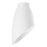 2-1/4-Inch White Glass Shade with Angled Design