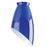 2-1/4-Inch Indigo Blue Glass Shade with Angled Design