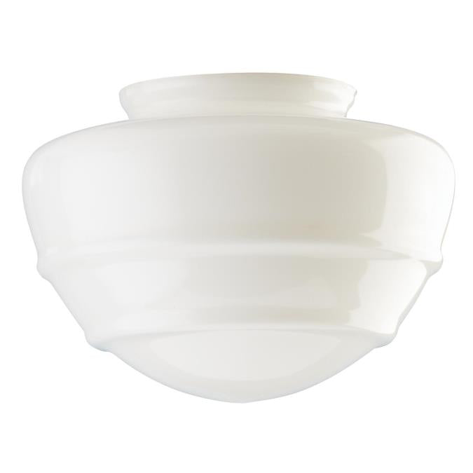 Schoolhouse Glass Shade with Ridged Design
