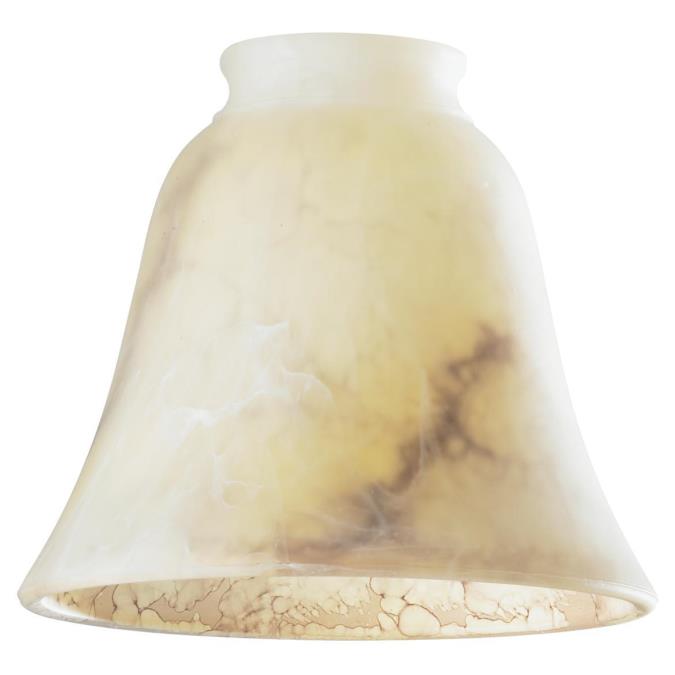 2-1/4-Inch Brown Marbleized Glass Bell