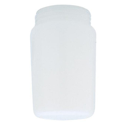 3-1/4-Inch White Tapered Polycarbonate Threaded Neck Shade