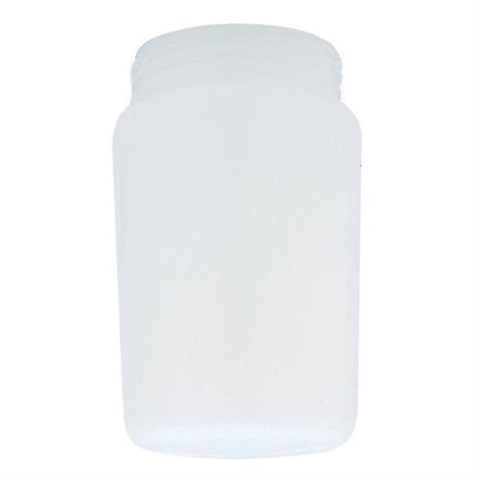 3-1/4-Inch White Tapered Polycarbonate Threaded Neck Shade