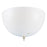 Acrylic White Dome Clip-On Shade with Pull-Chain Opening