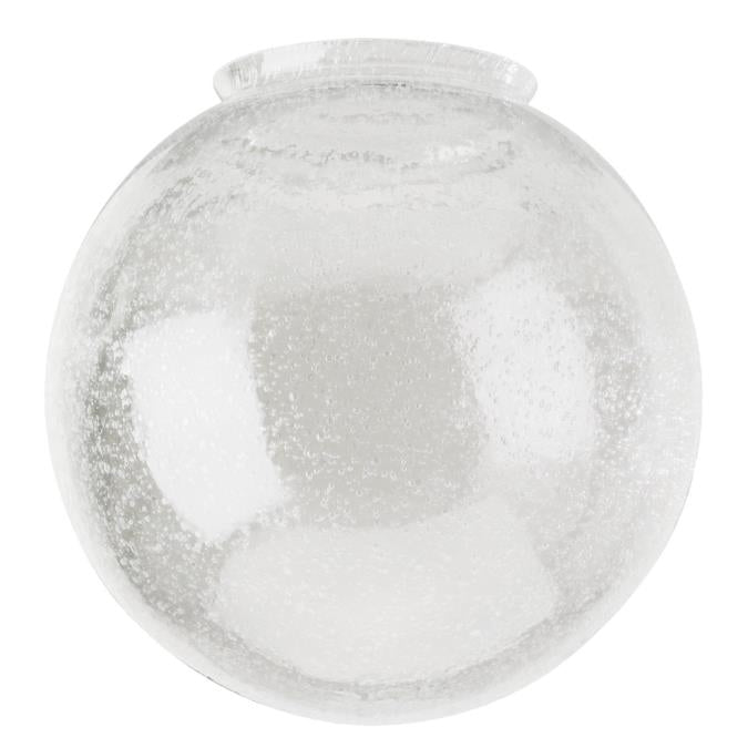 3-1/4-Inch Handblown Clear Seeded Glass Globe