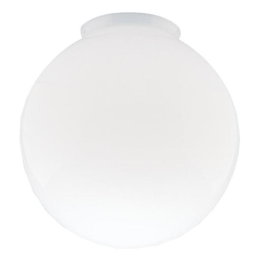 3-1/4-Inch Handblown Gloss White Glass Globe