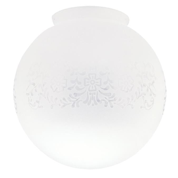 4-Inch Handblown Frosted Victorian Glass Globe