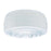 10-Inch White and Clear Glass Drum Shade