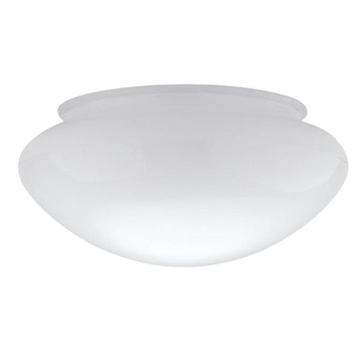 6-Inch Handblown White Glass Mushroom Shade