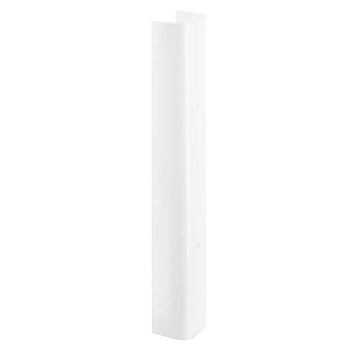 24-Inch White Channel Glass