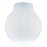 3-1/4-Inch White Polycarbonate Threaded Neck Globe
