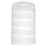 2 1/4-Inch White and Clear Etched Cylinder Glass Shade