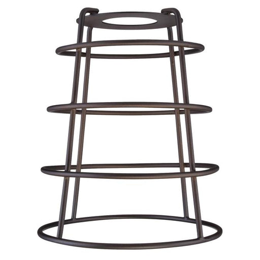 2-1/4-Inch Oil Rubbed Bronze Industrial Cage Neckless Metal Shade
