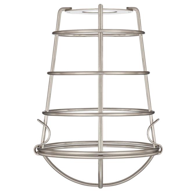 2 1/4-Inch Brushed Nickel Industrial Cage Shade