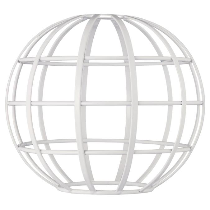 White Globe Cage Shade