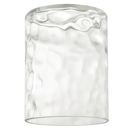 Clear Hammered Cylinder Shade