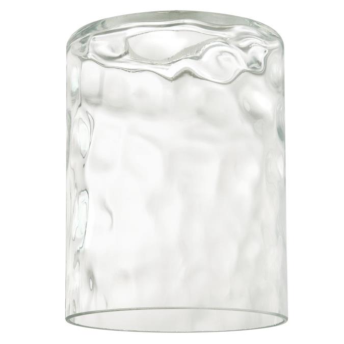 Clear Hammered Cylinder Shade