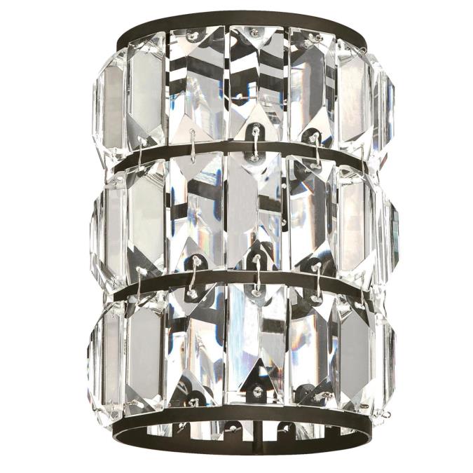 Crystal Prism and Oil Rubbed Bronze Cylinder Shade
