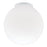 4-Inch Handblown Gloss White Glass Globe 6-Pack