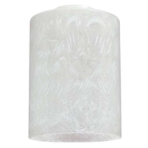 2-1/4-Inch Handblown Ice Glass Cylinder Shade