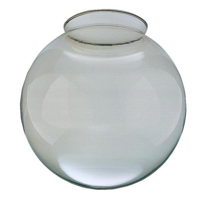 3-1/4-Inch Handblown Smoke Lustre Glass Globe 6-Pack