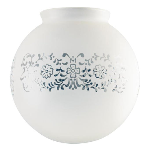 3-1/4-Inch Handblown Frosted Victorian Glass Globe 6-Pack