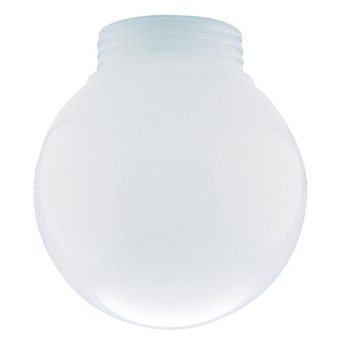 3-1/4-Inch White Polycarbonate Globe 6-Pack