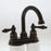 Two Handle High Spout Teapot Bath Faucet Oil Rubbed Bronze