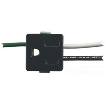 Snap-in Outlet with Ground Wire, Black