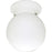 White Glass Globe Closet Light