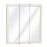 30 in White Framed Tri-View Medicine Cabinet