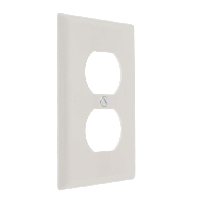 Duplex Receptacle Wall Plate White